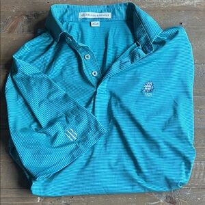 Blue Striped Polo Shirt